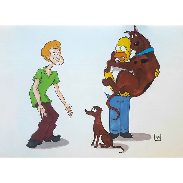 Linda Bouderbala - Homer, Scooby, and Shaggy